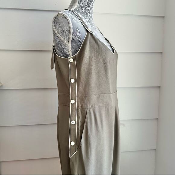 Rag & Bone Tia Tank Jumpsuit in Light Olive size 10 - Picture 8 of 13